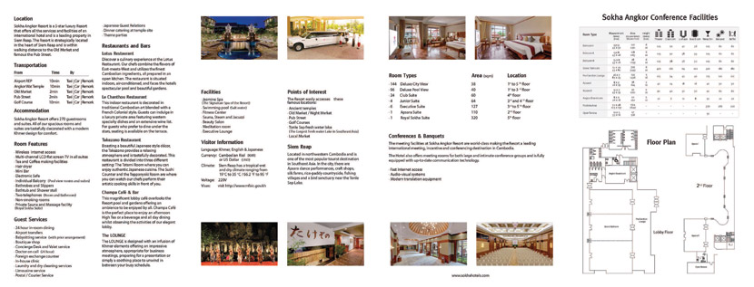 hotel un fact de sheet Hotels Fact Sheet Luxury Reap   Angkor in Siem Hotel